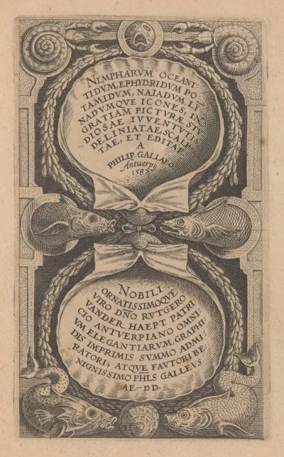 Nimpharum Oceanitidum Ephydridum Potamidum Naiadum Lynadumque Icones Title Page