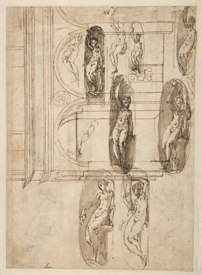 Nine Studies For The Eve In Santa Maria Della Steccata Parma