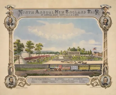 Ninth Annual New England Fair At Lowell Mass Sept 3 4 5 6 1872