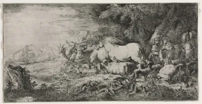 Noah And The Animals Entering The Ark