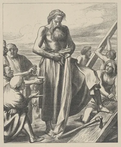 Noah Building The Ark