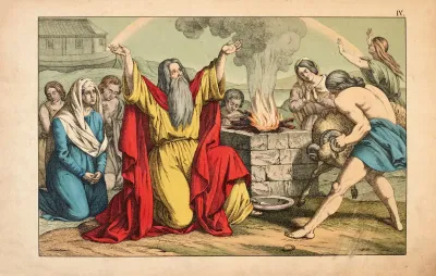 Noahs Sacrifice After Leaving The Ark