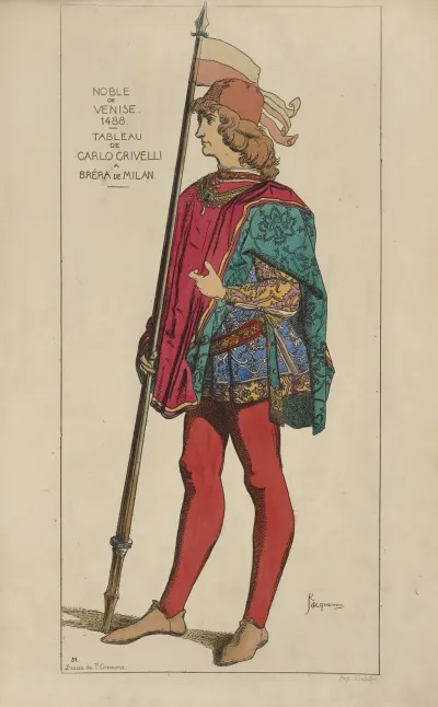 Noble De Venise 1488 Tableau De Carlo Crivelli A Brera De Milan