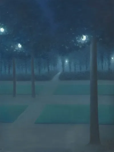 Nocturn In The Parc Royal Brussels