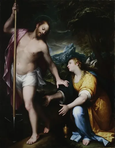 Noli Me Tangere Resurrected Christ Appearing To Mary Magdalene John 20 14 17