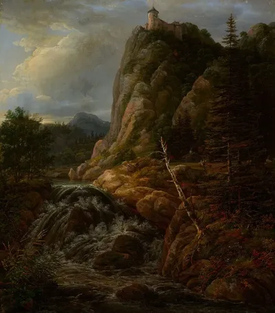 Nordic Landscape With A Castle