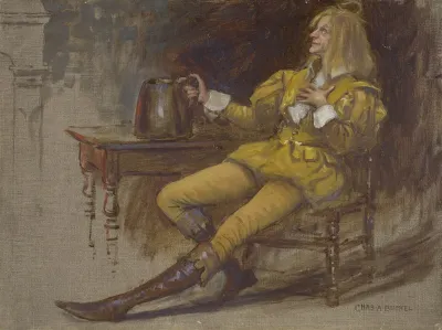 Norman Forbes As Sir Andrew Aguecheek In Shakespeares Twelfth Night