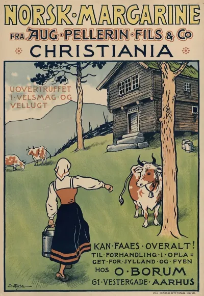 Norsk Margarine Fra Aug Pellerin Fils Co Christiania