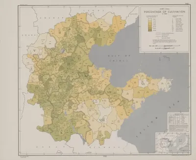 North China Percentage Of Cultivation By Hsien