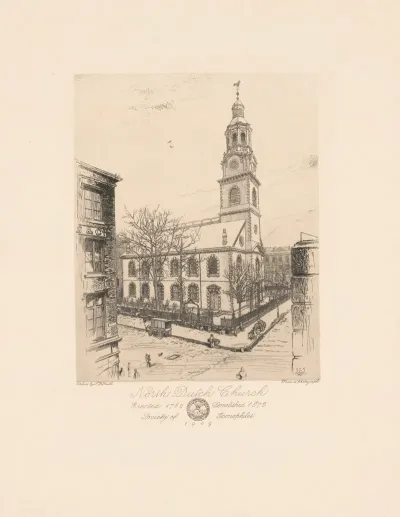 North Dutch Church Erected 1769 Demolished 1875