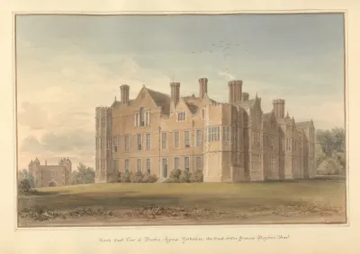 North East View Of Burton Agnes Yorkshire The Seat Of Sir Francis Boynton Bart