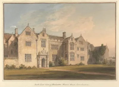 North East View Of Harlaxton Manor House Lincolnshire