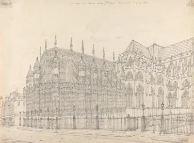 North East View Of Henry Vii Chapel Westminster