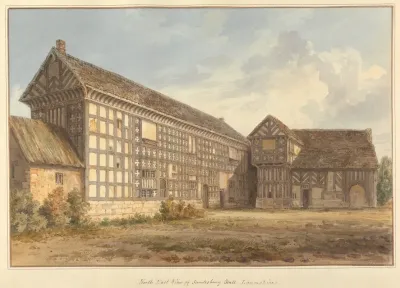 North East View Of Samlesbury Hall Lancashire