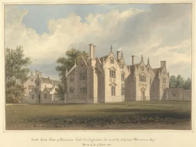 North East View Of Trevalyn Hall Denbighshire The Property Of George Boscawen Esqre Built By Sir G Trevor 1576
