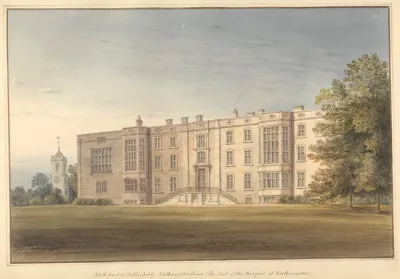 North Front Of Castle Ashby Northamptonshire The Seat Of The Marquis Of Northampton