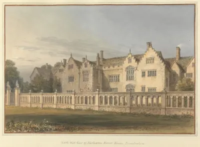 North West View Of Harlaxton Manor House Lincolnshire