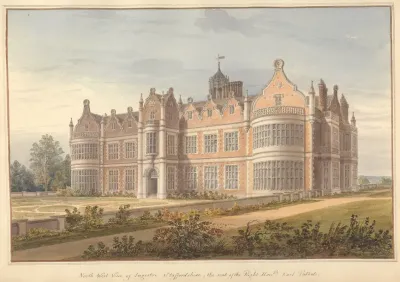 North West View Of Ingestre Staffordshire The Seat Of The Right Honble Earl Talbot