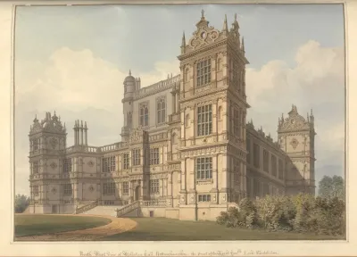North West View Of Wollaton Hall Nottinghamshire The Seat Of The Right Honble Lord Middleton