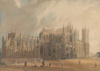 Northeast View Of Westminster Abbey