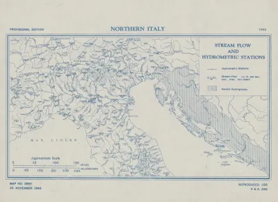 Northern Italy Stream Flow And Hydrometric Stations