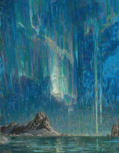 Northern Lights Study From North Norway