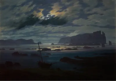 Northern Sea In The Moonlight