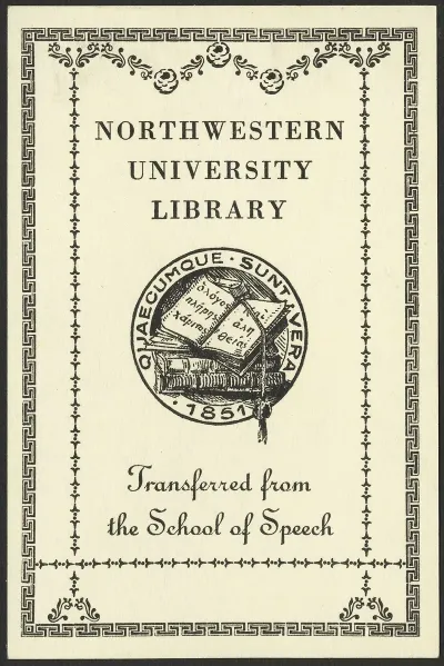 Northwestern University School Of Speech