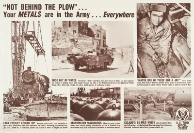 Not Behind The Plow Your Metals Are In The Army Everywhere