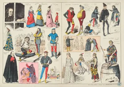 Notre Dame De Paris Portraits Et Costumes Des Acteurs Dessines Dapres Nature