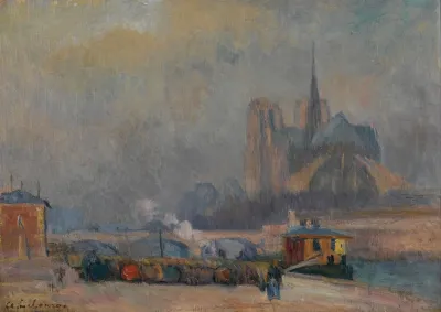 Notre Dame De Paris Vue Du Quai De La Tournelle