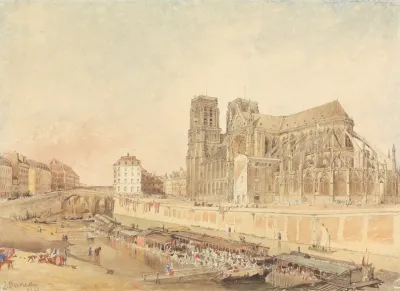 Notre Dame Paris From The Left Bank