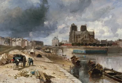 Notre Dame Vue Du Quai De La Tournelle