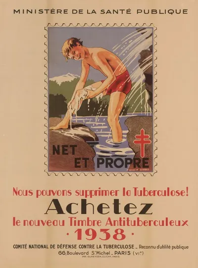 Nous Pouvons Supprimer La Tuberculose Achetez Le Nouveau Timbre Antituberculeux 1938