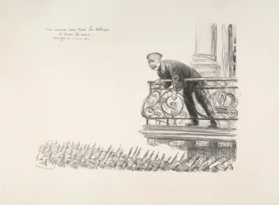 Nous Sommes Unis Dans La Detresse Et Dans La Mort Harangue Du 2 Aout 1914 Le Kaiser Au Balcon