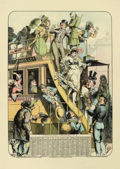 Nouveau Calendrier Populaire Une Noce En Tramways
