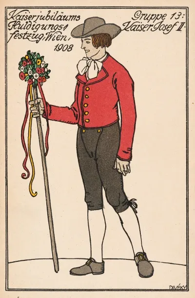 Nr 171 Kaiserjublaums Huldigungs Festzug Wien 1908 Gruppe 13 Kaiser Josef Ii