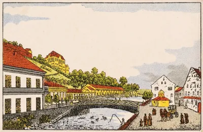 Nr 195 Der Muhl Neu Und Theresienbrunnen In Alt Karlsbad