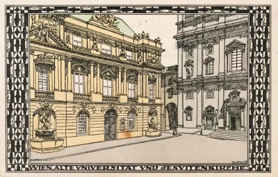Nr 316 Vienna Old University And Jesuit Church