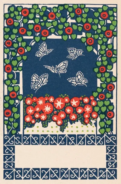 Nr 45 Schmetterlinge Und Blumen