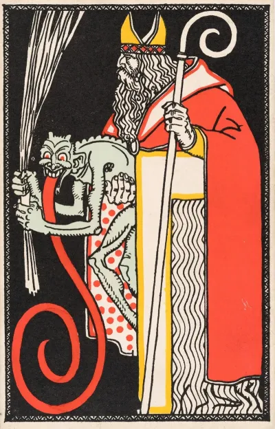 Nr 541 Nikolo Und Krampuskarte