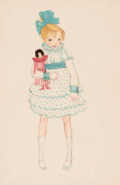 Nr 846 Madchen Mit Puppe