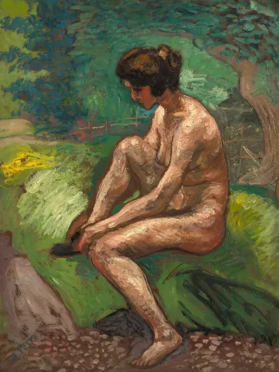 Nu Au Bord De La Riviere