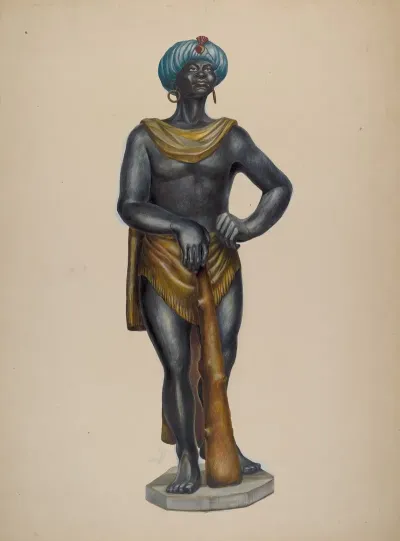 Nubian Slave Figure