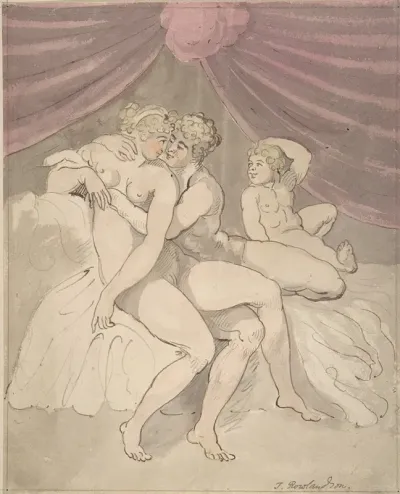 Nude Couple Embracing 2