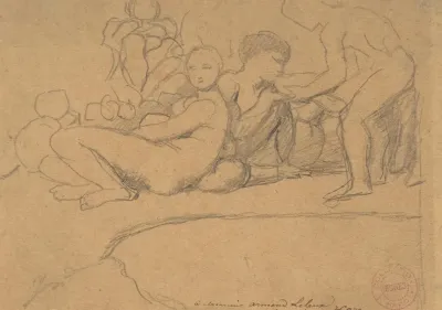 Nude Figures For Lage Dor Chateau De Dampierre