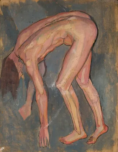 Nude Leaning