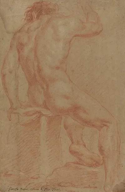Nude Male Figure Recto