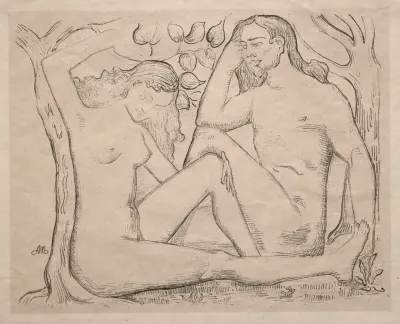 Nude Man And Woman