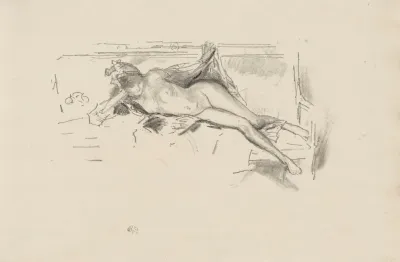 Nude Model Reclining 2